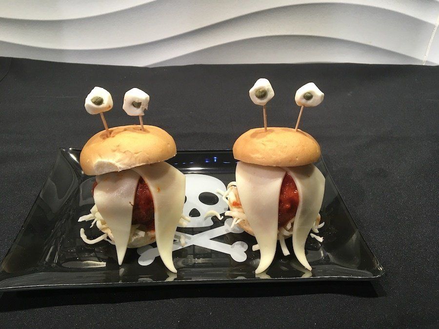 Spooky Meatball Sliders